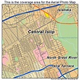 Aerial Photography Map of Central Islip, NY New York