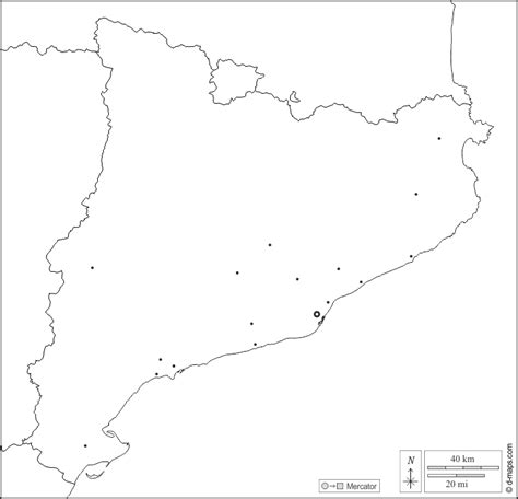 Cataluña Mapa Gratuito Mapa Mudo Gratuito Mapa En Blanco Gratuito