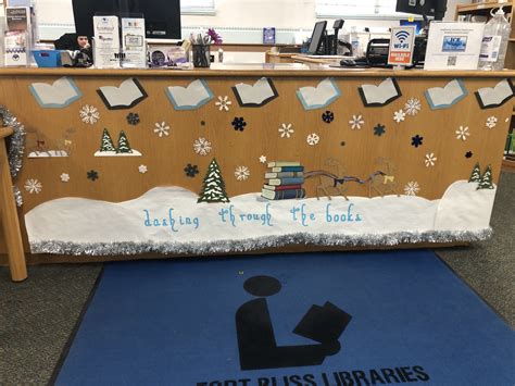 December Library Display School Library Decor Library Displays