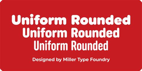 Uniform Rounded Font Webfont And Desktop Myfonts