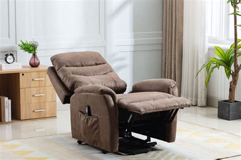 Power Lift Chair Recliner With Heat And Massage In Brown Life Smart