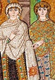 empress theodoras court women, ravenna | Byzantine mosaic, Byzantine ...