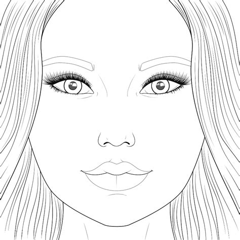 Character Faces Coloring Page Coloring Pages