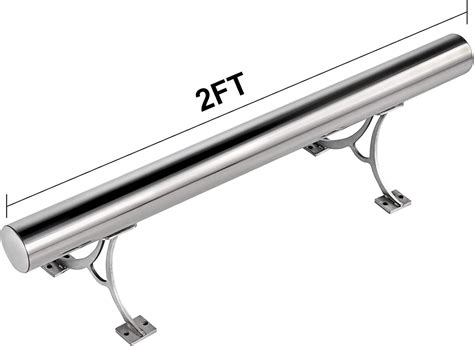 Vbenlem 2od Bar Foot Rail Kit 2ft Long Solid Bar Mount Foot Rail Kit