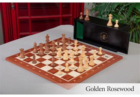 The Library Grandmaster Chess Set And Board Combination