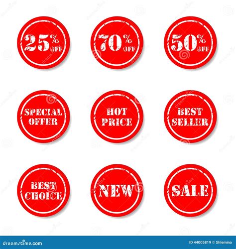 Sale Stickers Stock Vector Illustration Of Element Sale 44005819