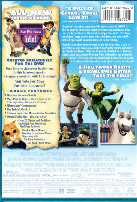 “shrek 2″ Dvd” A Dreamworks Animated Film Private Collection 2