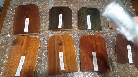 Ready Seal Stain Samples On Western Red Cedar Wood Youtube