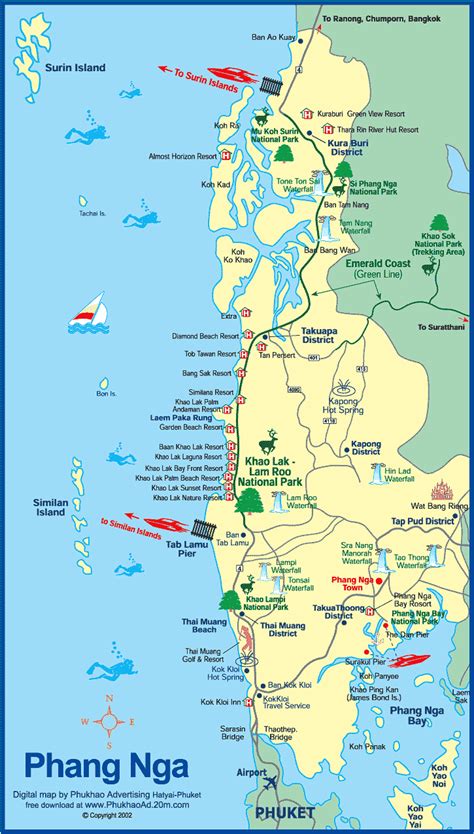 Thailand Map Holiday Resorts Thailand Map Guide