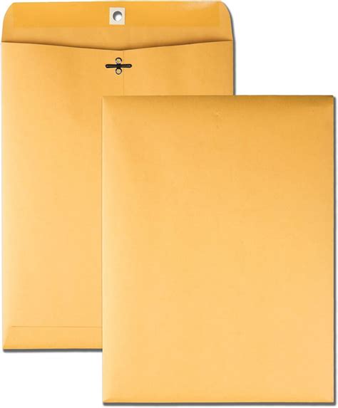 Quality Park 9 X 12 Clasp Envelopes With Deeply Gummed Flaps Great For