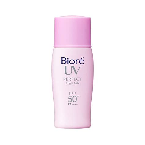 Biore uv bright face milk spf50+ pa++++. BIORE Sarasara Sakura UV Perfect Bright Milk SPF50 - Made in Japan