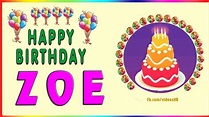 Happy Birthday ZOE - YouTube