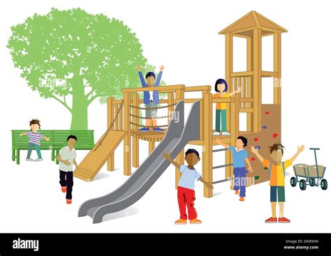School Playground Cut Out Stock Images And Pictures Alamy