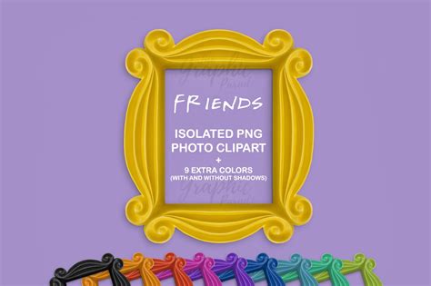 Isolated Friends Tv Show Frames Graphic Objects ~ Creative Market