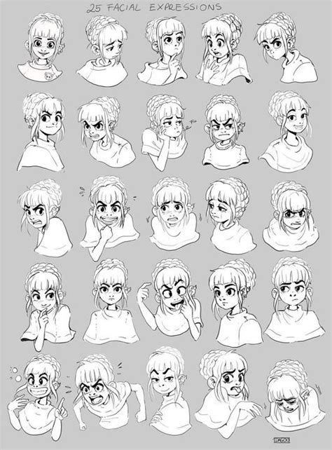 Drawing Pose Reference © 1 Facial Expressions Drawing Drawing Expressions Anime Faces