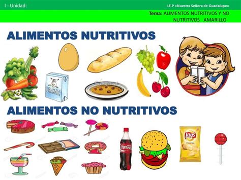 Alimentos Nutritivos Alimentos No Nutritivos1