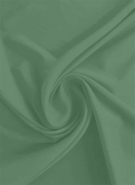 Buy Sage Green Crepe Fabric Faux Crepe Blended Solids Online Shopping