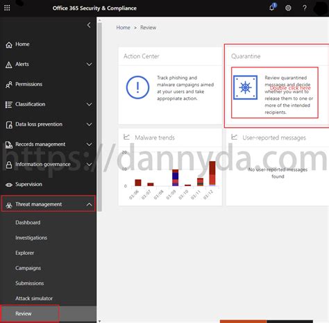 How To Find Quarantine In New Office 365 Admin Center