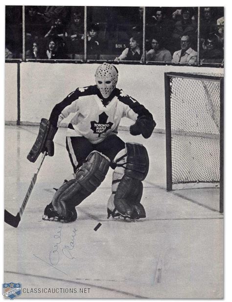 Jacques Plante ~ Toronto Hockey Goalie Nhl Players Nhl Hockey