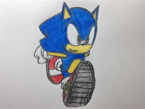 How To Draw Sonic The Hedgehog Running
