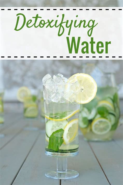 Detoxifying Water Recipe Flavored Water Recipes Healthy Water