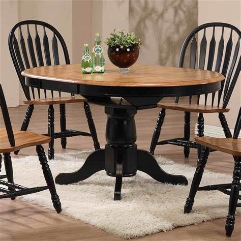 Eci Furniture 2150 Missouri Round Single Pedestal Dining Table Home