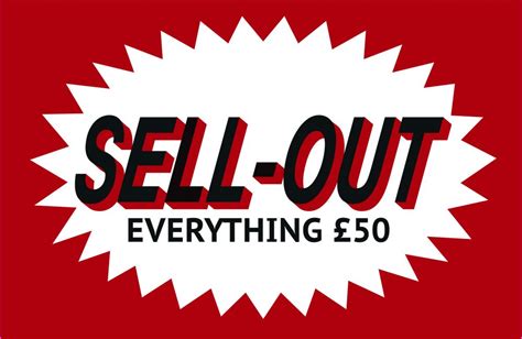 Sell Out Archives Not Just A Shop
