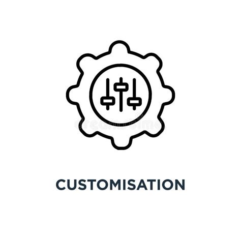 Customisation Vector Icon Customize Illustration Sign Mechanical