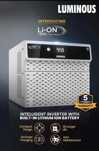 Li On 1250 1280wh Luminous Lithium Battery Inverter 220vac 5 Year At