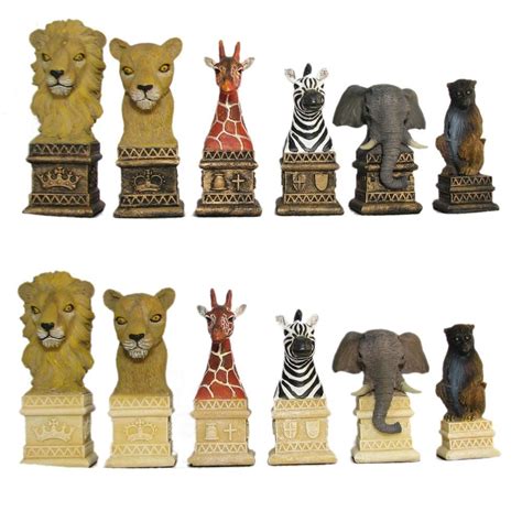 Animal Carved Chess Sets Chess Animal Stone Sets Pieces Costs Shipping