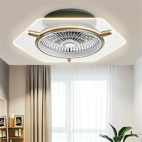 Tfcfl Ceiling Fan Light Kit Remote Low Profile Led Transparent Lamp