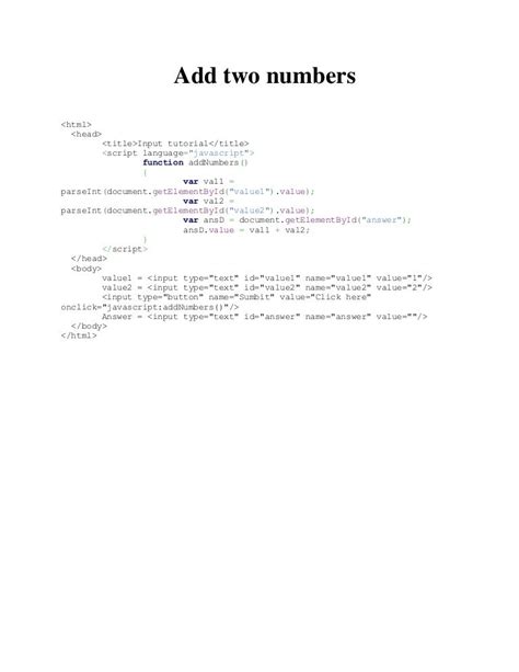 39 Add Two Numbers In Javascript Modern Javascript Blog