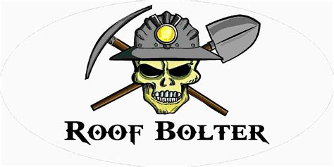 3 Roof Bolter Coal Miner Skull 1 12 X 3 Hard Hat