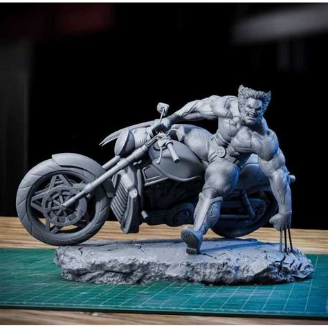 Wolverine On Bike Stl 3d Print Files