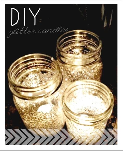 Diy Glitter Candles Musely