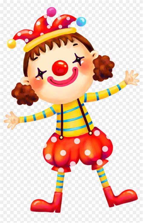Clown Free Content Circus Lady Clown S Decoupage Cartoon Png Clip
