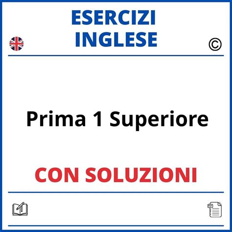 Esercizi Inglese Online 1 Superiore Con Soluzioni Pdf