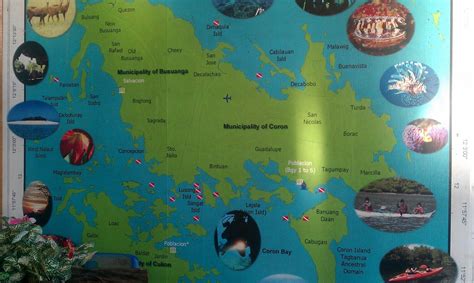 Map Of Coron Coron Island Coron Boat Trips