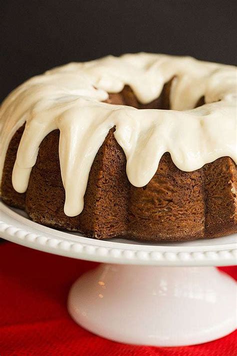 Gingerbread Bundt Cake With Cream Cheese Icing Brown Eyed Baker