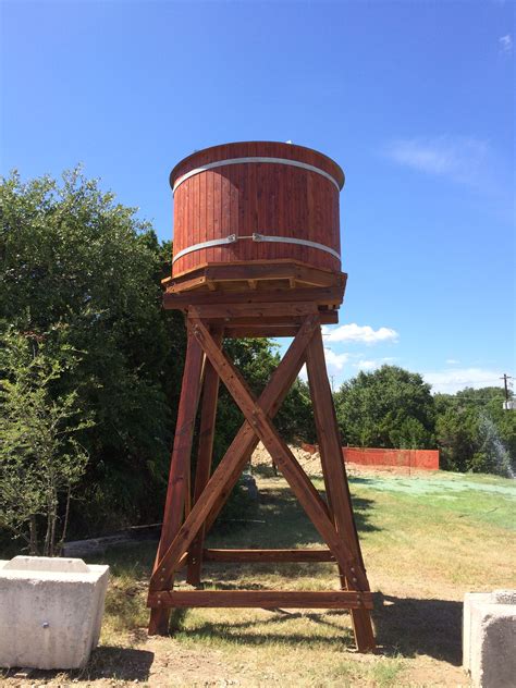 Tinytimber Water Tank On A Wood Tower Water Tank Water Storage Tanks
