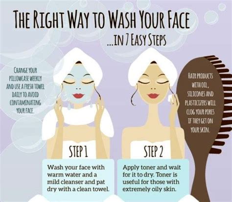 7 Steps To Washing Your Face The Right Way Musely