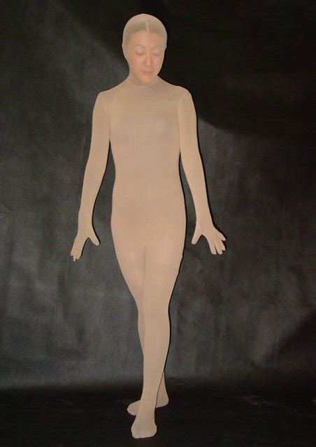 Incarcerators Silk Zentai Suit Flesh Fullbody Tights Costume Free