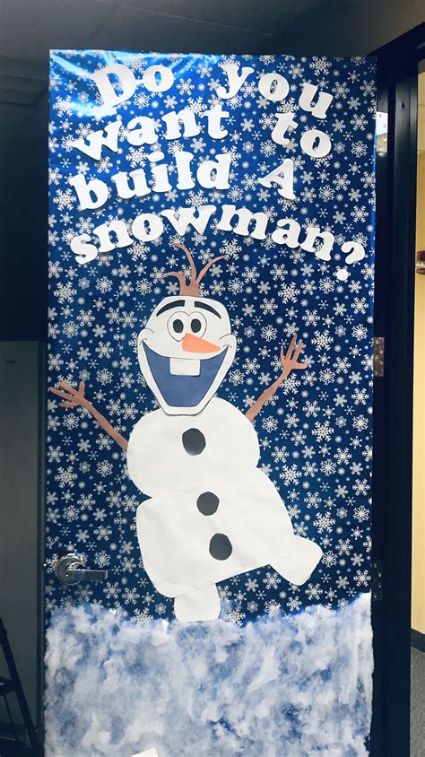 Festive Olaf Christmas Door Decoration