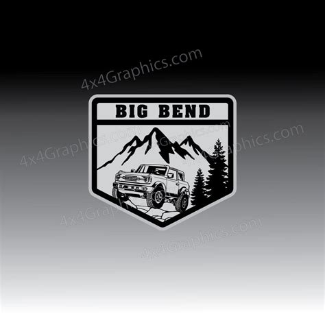 Ford Bronco Big Bend Emblem Badge Etsy