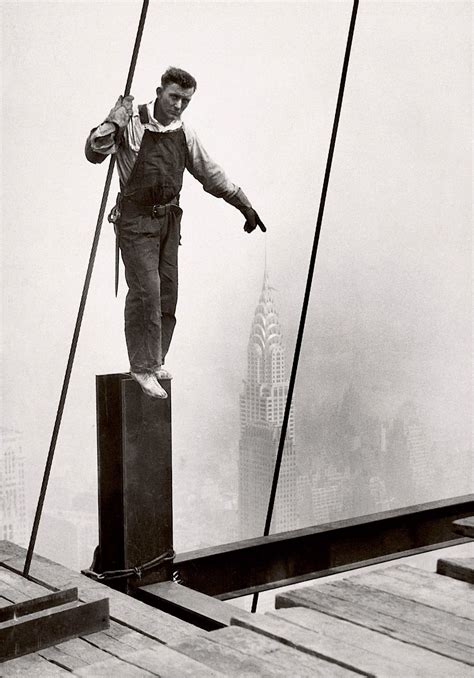 Lewis Hine Steelworker Standing On Beam 1931 From George Eastman House