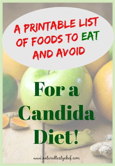 Foods To Eat And Avoid On A Candida Diet Natural Tasty Chef Candida
