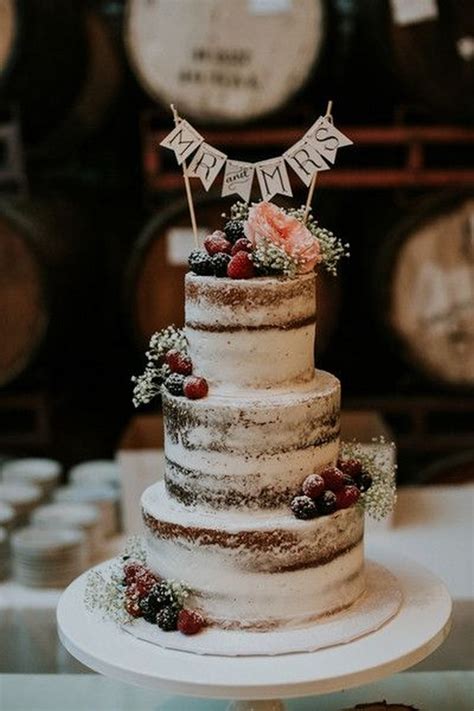 20 Trending Simple And Rustic Wedding Cakes