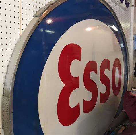 Large Esso Gas Station Sign Enthusiast Collector Car Auction