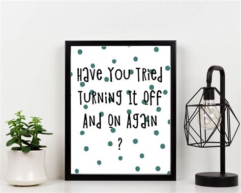 Geek Decor Office Decor Printable Wall Art Funny Quote Wall Art