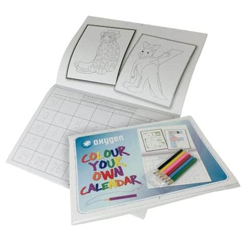 A4 Kids Colouring Calendar Publicity Promotional Products